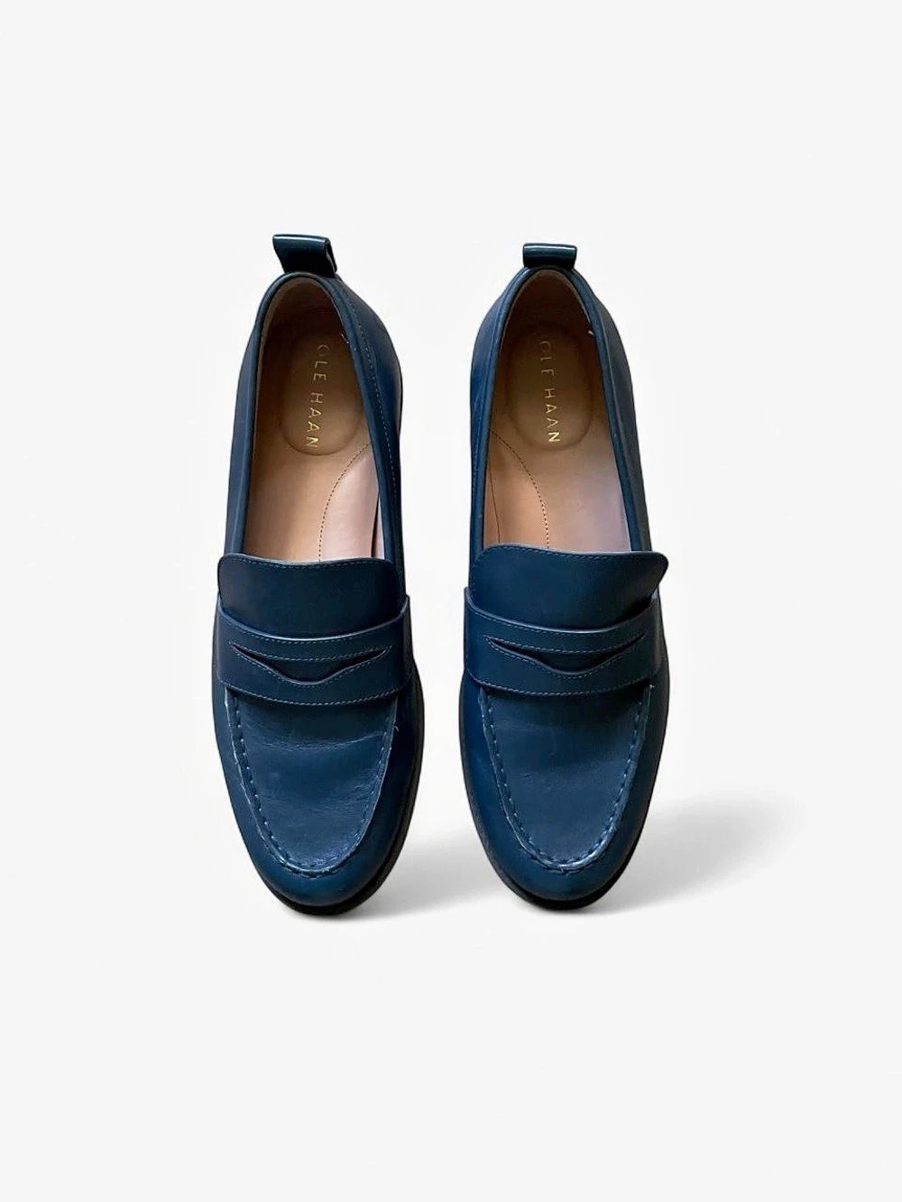 Cole Haan Blue Leather Loafers